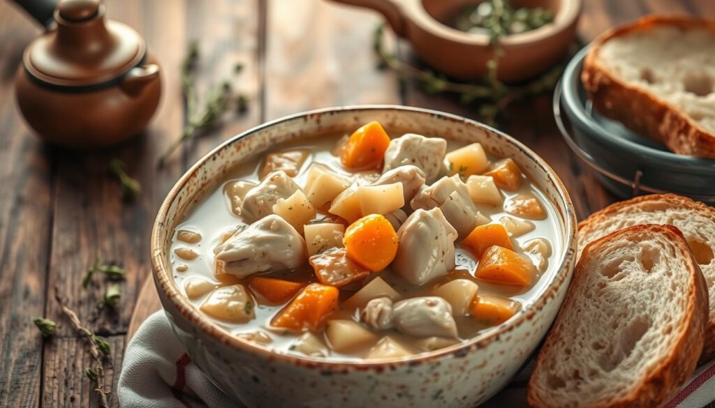 Creamy Slow Cooker Chicken Stew