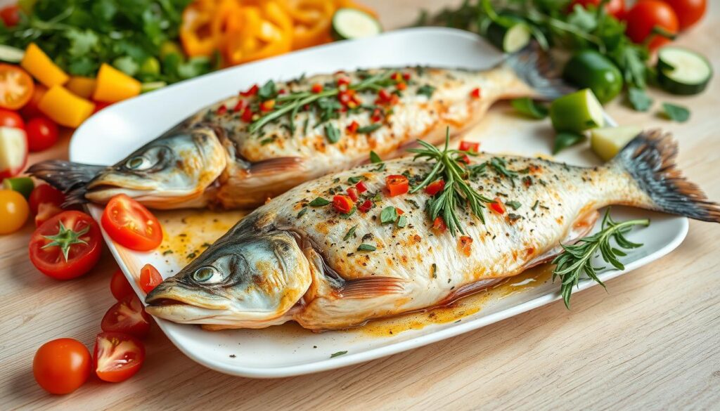 Customizing Oven Baked Fish with Herbs and Vegetables