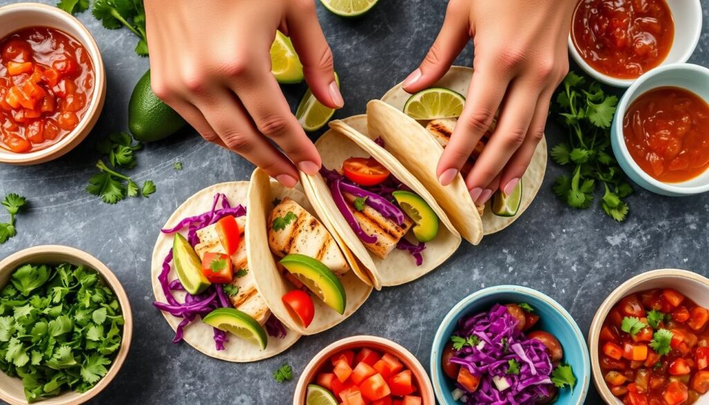 Fish Taco Assembly Techniques