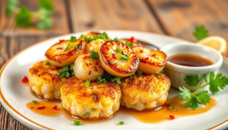 how to cook korean fish cakes with scallops recipe