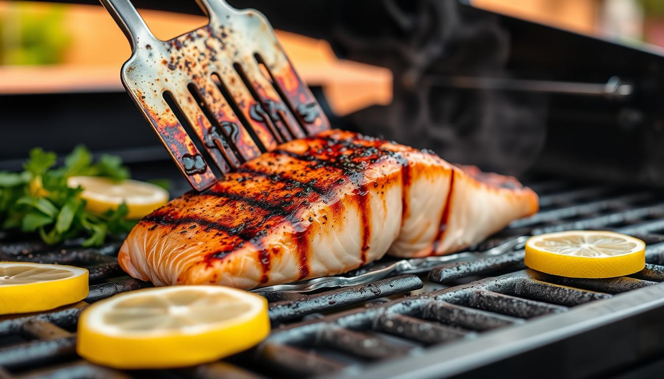 what unit to flip salmon on the grill recipe